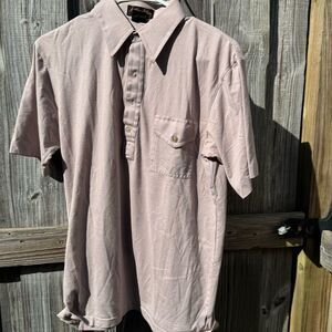 VintageMen's Casual Shirt in Light Brown